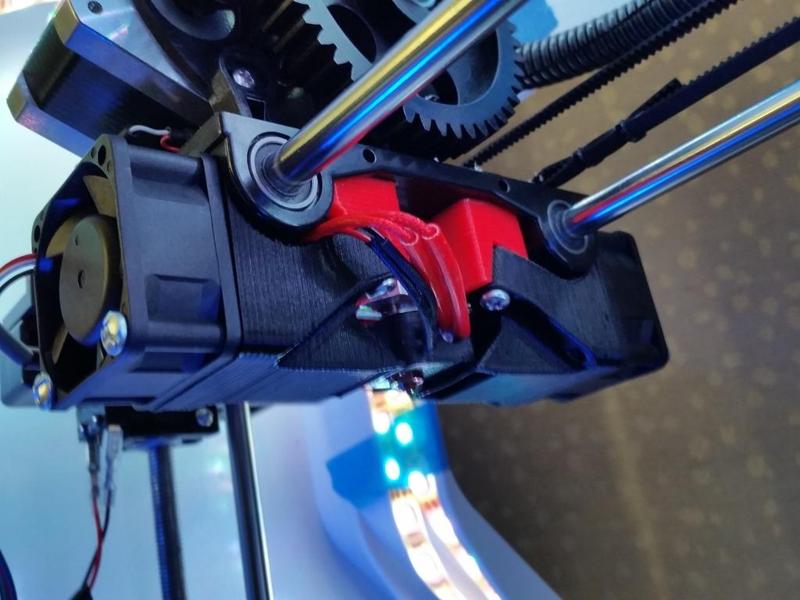 3D ROBO R1 Dual Fan Mount "Black Widow" 10mm and 20mm fan setups