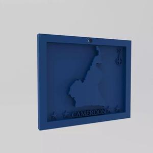 Cameroon Map 3d Print Model