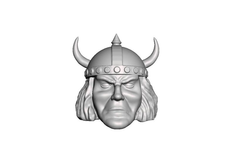 Conan Head with helmet Motu Origins Classics Alcala / Buscema