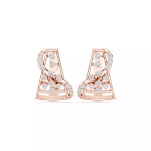 Diamond Hoops Earrings 3dm stl renders animation videos details