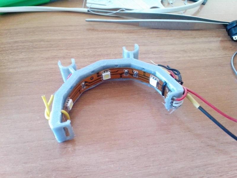 100 mm led strip holder for 8 mm rods