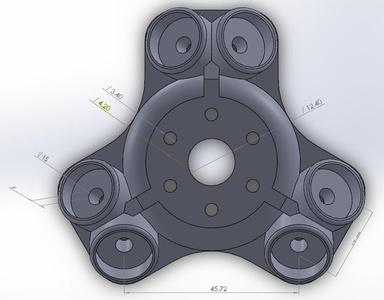 kossel k800 Centre Block & effector