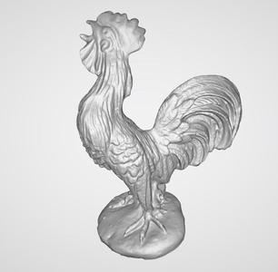 Rooster figure flatbase