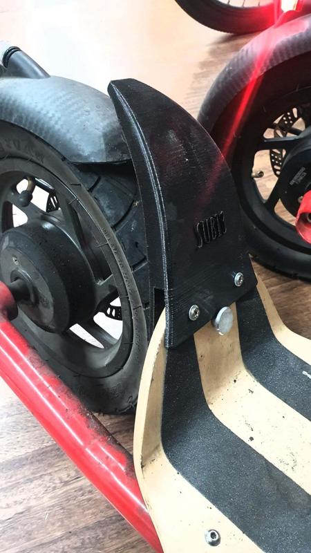 8T B12 scooter fender attachment