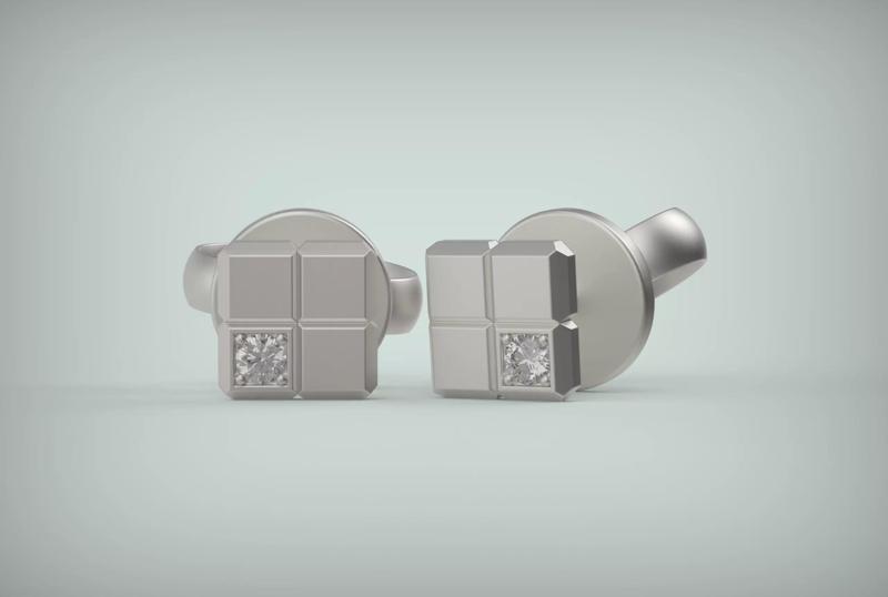 Cubic stud earring