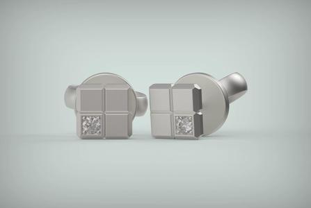 Cubic stud earring