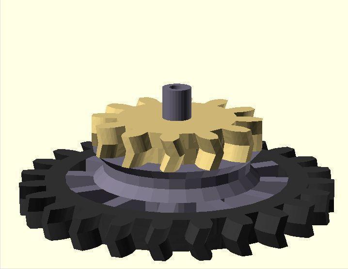 Flanged Drums for Clockwork Gears