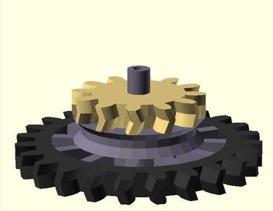 Flanged Drums for Clockwork Gears