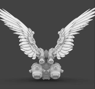 Space Knights V7 Imperial Eagle Winged Jetpack