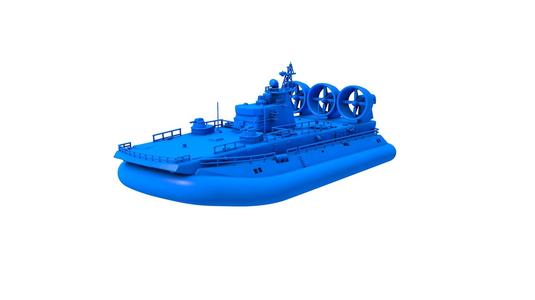 Zubr-class LCAC /  inflatable boat