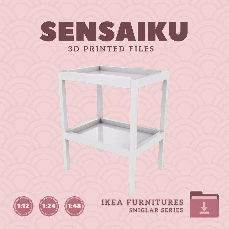SNIGLAR Changing Table for Miniature Dollhouse - IKEA - 3D Print