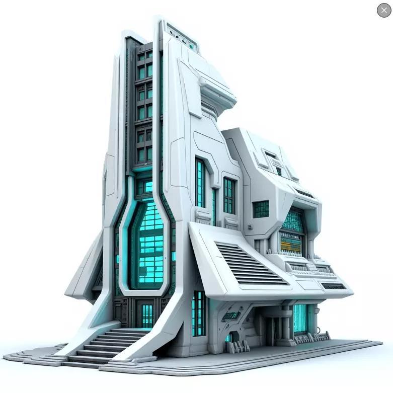 sci-fi military buildings
