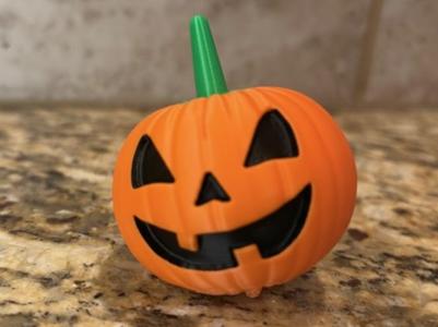 Pumpkin Jacko lantern spin top 
