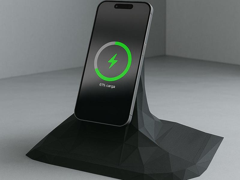 Low-Poly Geometric MagSafe Stand for iPhone