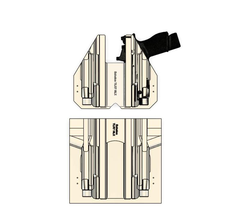 Springfield Echelon TLR-7 HLX IWB Taco Holster Mold with TrimJigg