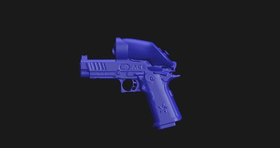 Ace Virtual Shooting STACCATO P VR HANDSET Real Size 3D Scan High Quality Gun Mold 3D SCAN