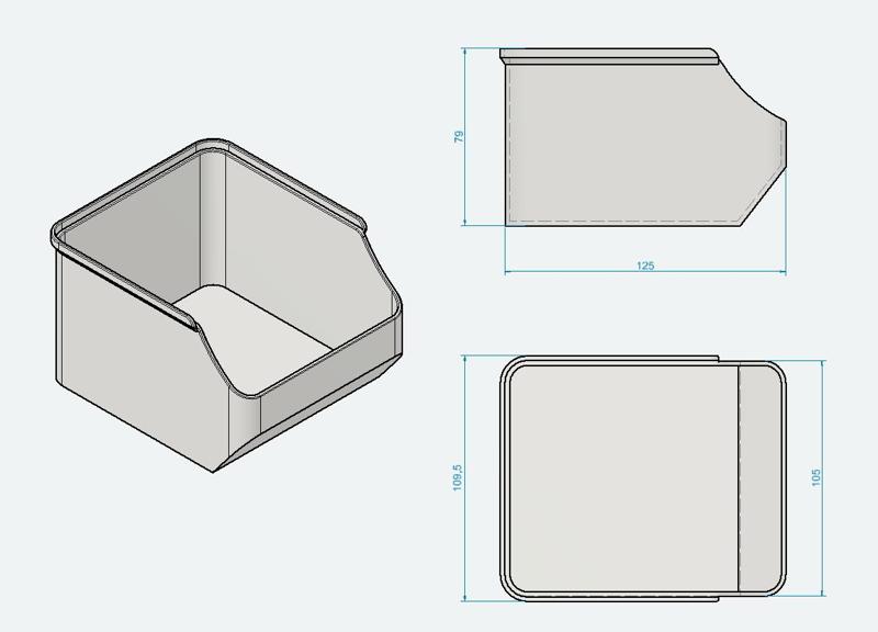 LARGE STACKING BOX