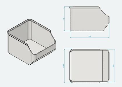 LARGE STACKING BOX