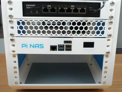 1U Pi NAS Rack For 10" Rack
