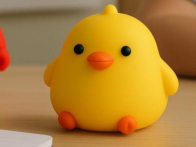 Cute Round Bird Figurine (AMS)