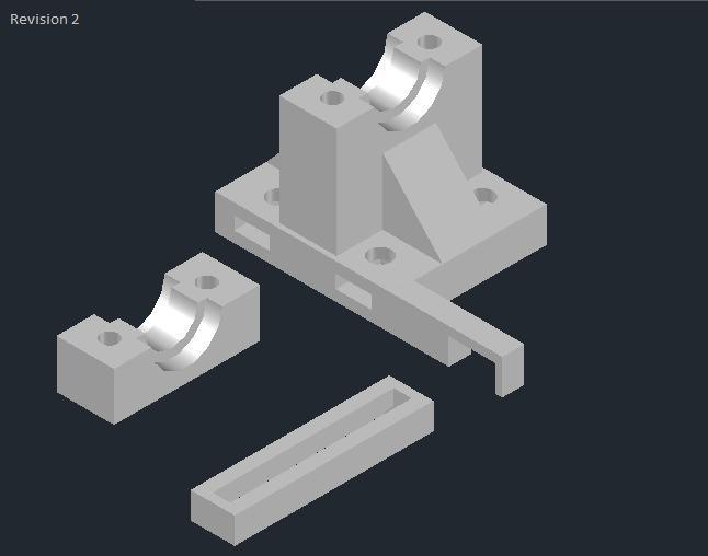 Prusa i3 E3D V6 Bowden X-Carriage Mount - Adjustable X-Endstop