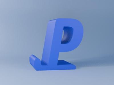 PHONE HOLDER LETTER P
