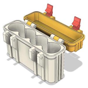 120 Film Container / Box with Latches