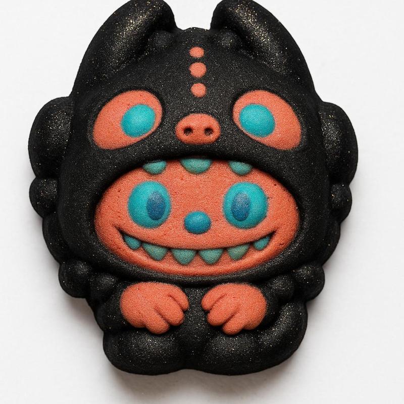 Labubu Dragon Outfit, BATH BOMB MOLD , Hybrid Mold