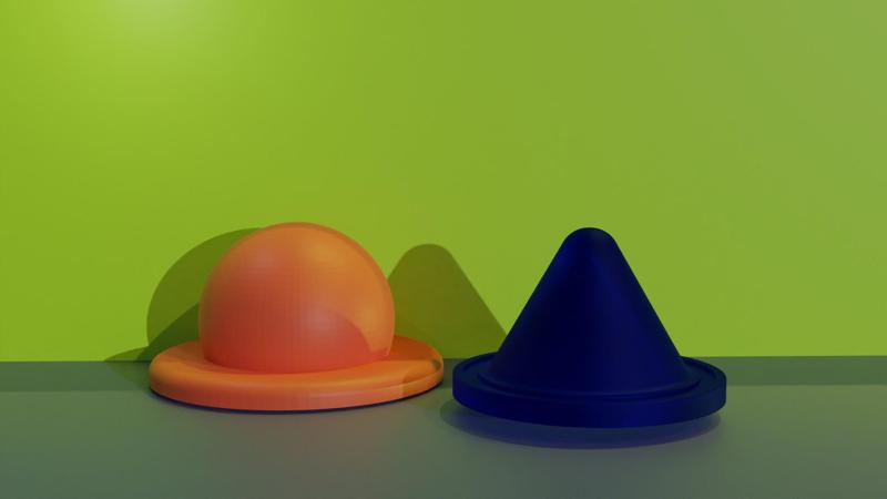 Round and pylon shaped tiles