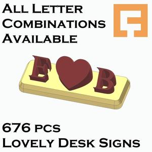 Lovely Table Signs (All combinations Set)
