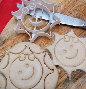 Happy Sun girl cookie cutter
