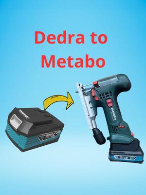 Dedra to Metabo Battery adapter