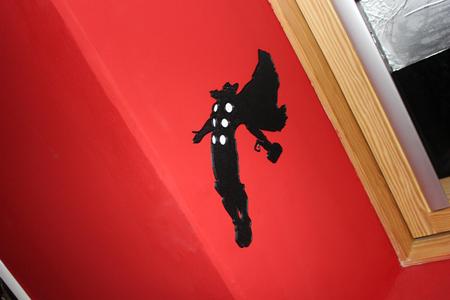 Wall decor silhouette thor marvel