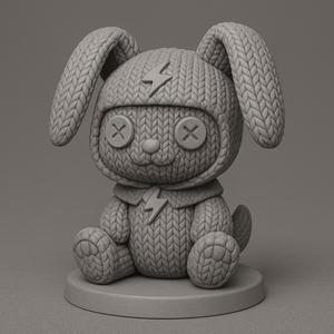 Knitted Lightning Bunny