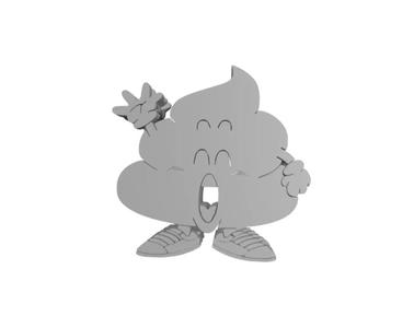 Text Flip - Dual illusion - Arale Poop