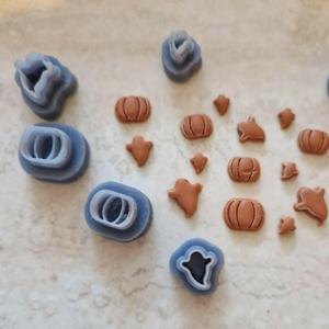 Micro ghost & pumpkin - Halloween Clay Cutter
