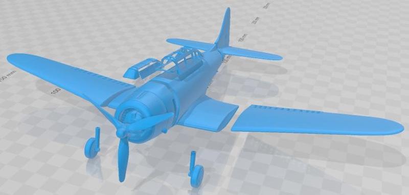Airplane SBD Dauntless Printable