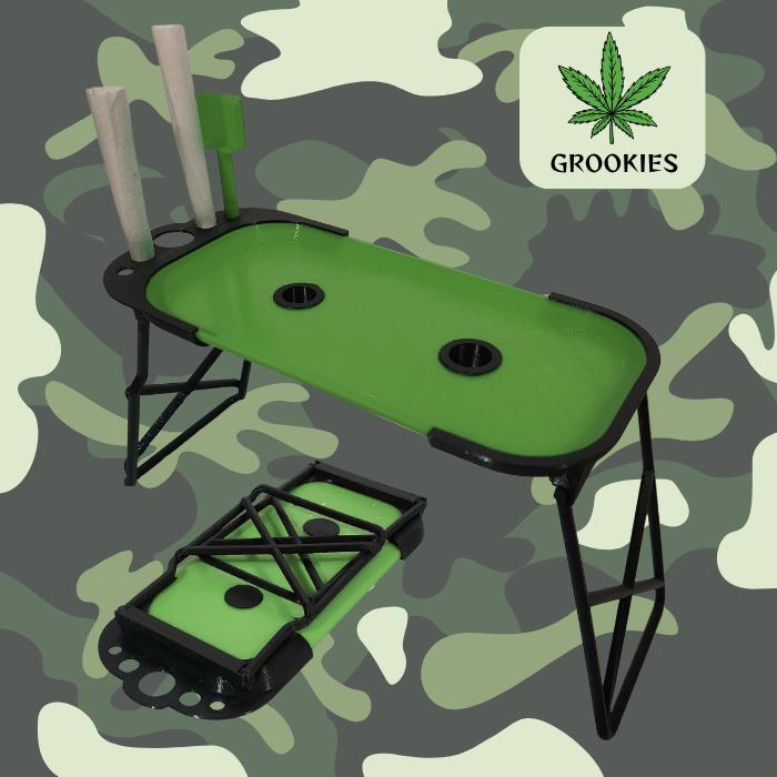 FOLDABLE ROLLING TRAY - RETRACTABLE ROLLING TRAY - PORRO
