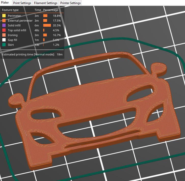 Mazda Miata MX-5 NC facelift silhouette key