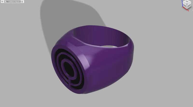 Ultra Violet Lantern Ring