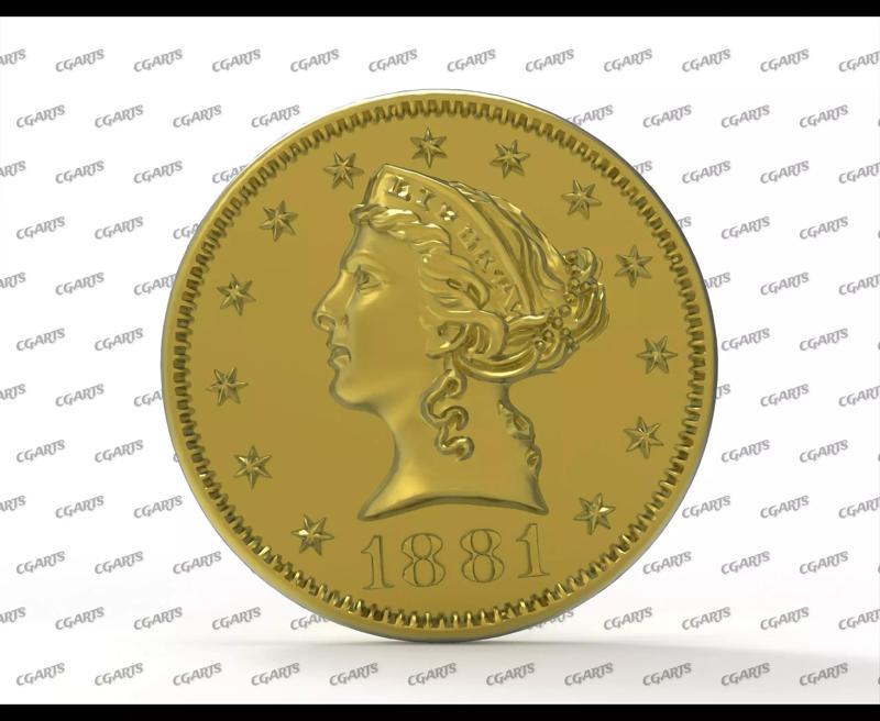US Dollars Gold Coin Liberty Double Eagle Gold Coin