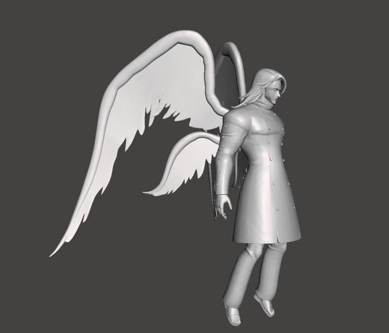 Mael long hair 3D Model