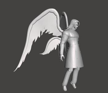 Mael long hair 3D Model