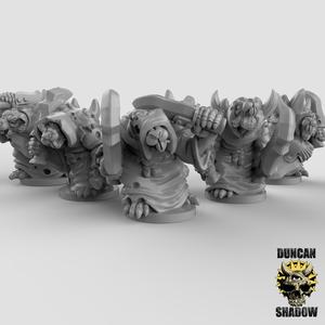15mm Plague Monks with Swords (Pre Supported)
