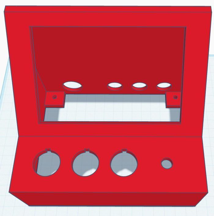 Siemens  LOGO Display TD,TDE Gehäuse mit  einlass für Eaton M22 Schalter und Poti Einlass