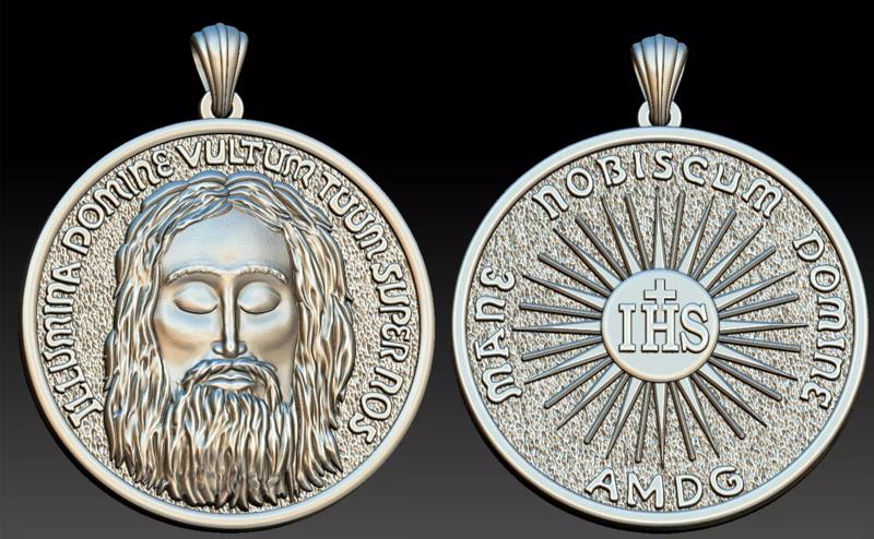 The Holy Face of Jesus Medal - Santa Face de Jesus