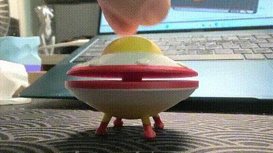 Maglev UFO, only two magnets needed, fidget toy