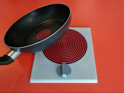 Single stove with HOT/COLD plate