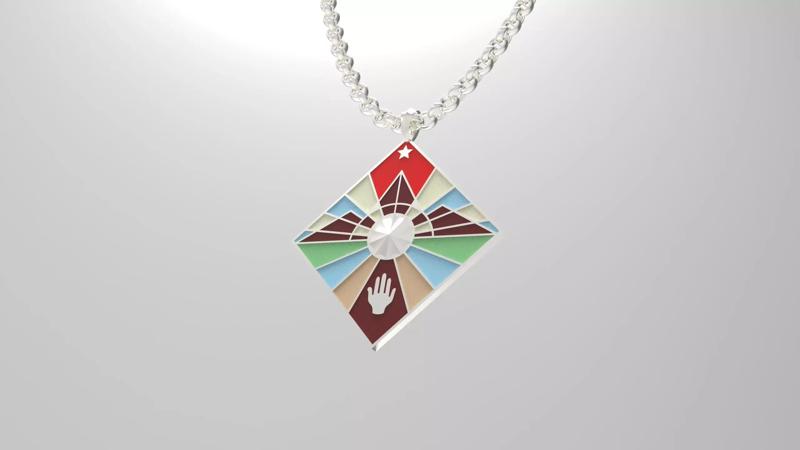 Tolkien Beren Pendant 3D model and printable icon