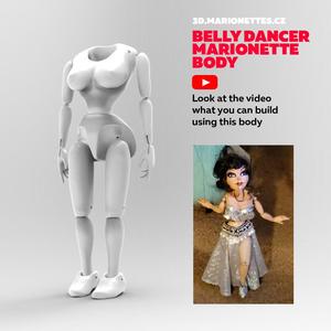 3D Model of a bellydancer marionette  for 3D print